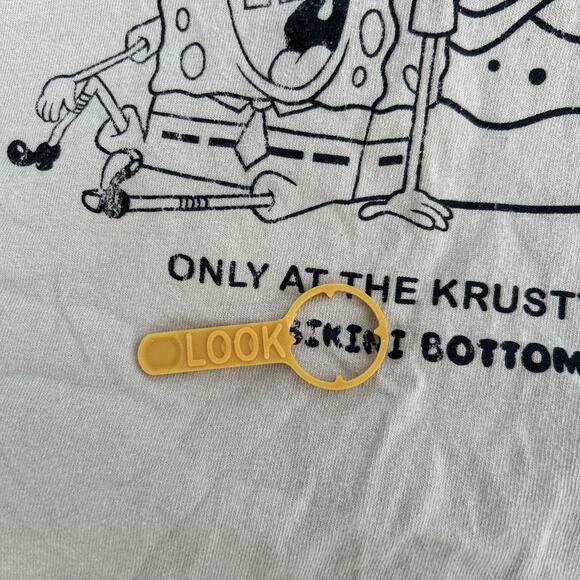 Nickelodeon SpongeBob T SHIRT "Krusty Krab" Krabby Patty Crusty Bikini Bottom Lg - Picture 9 of 9